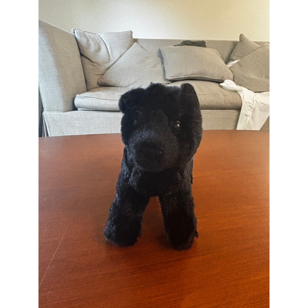 Douglas Black Cat Plush Toy Unisex Small Black Standing 2014 653B NWT